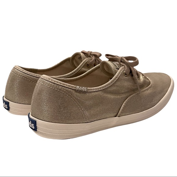 KEDS Champion Sneaker Metallic Gold Shantung EUC - Picture 4 of 8
